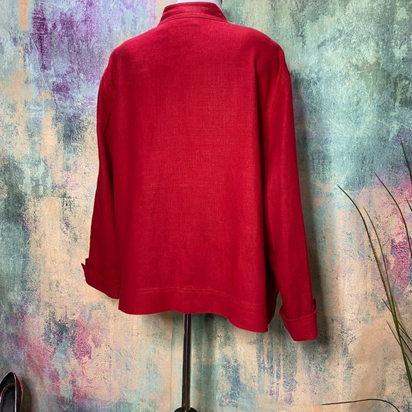 📌Liz Claiborne Elegant Linen Blazer - Jacket - Picture 2 of 8